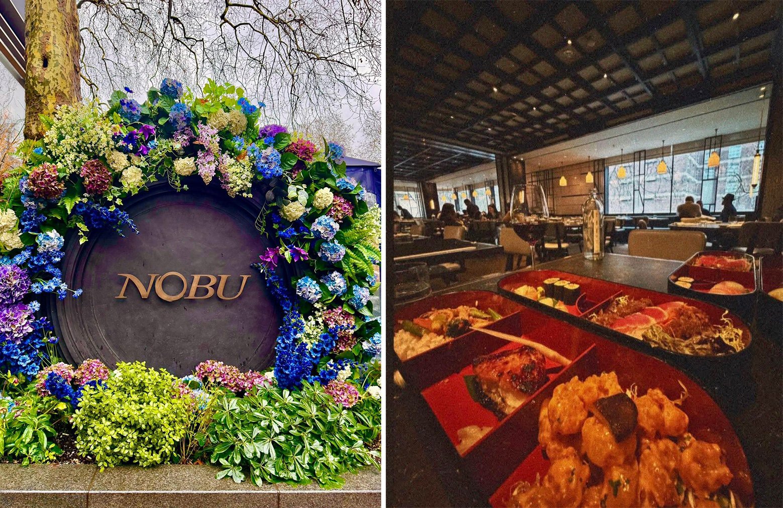 Nick Celinoback in London enjoying some fine dining at Nobu