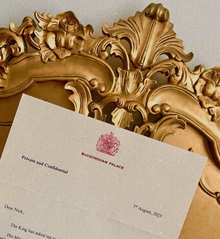 I can't believe I got a letter from the King!