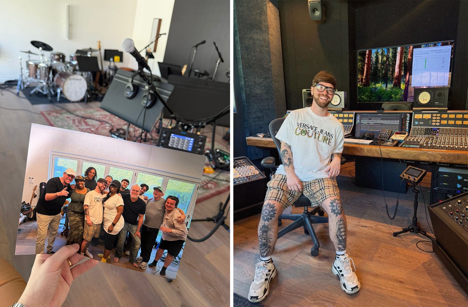 Nick Celino recording in LA