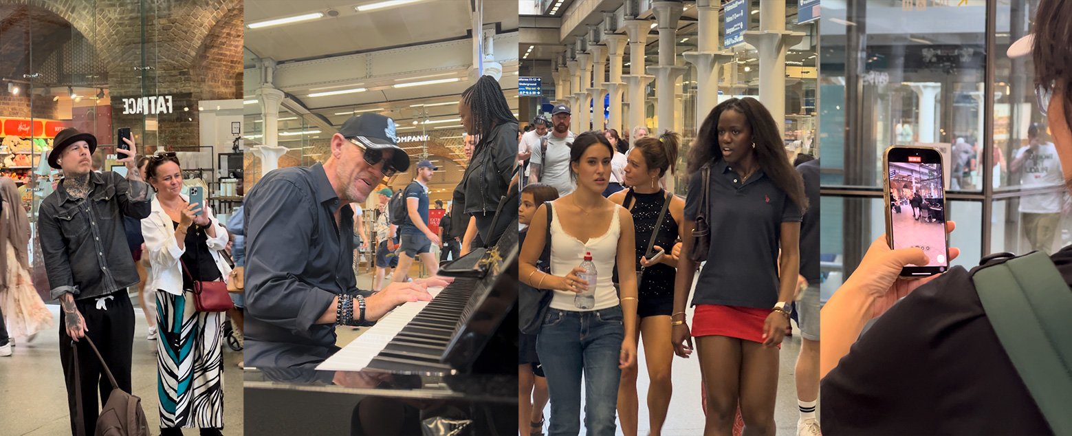 Singing in public!