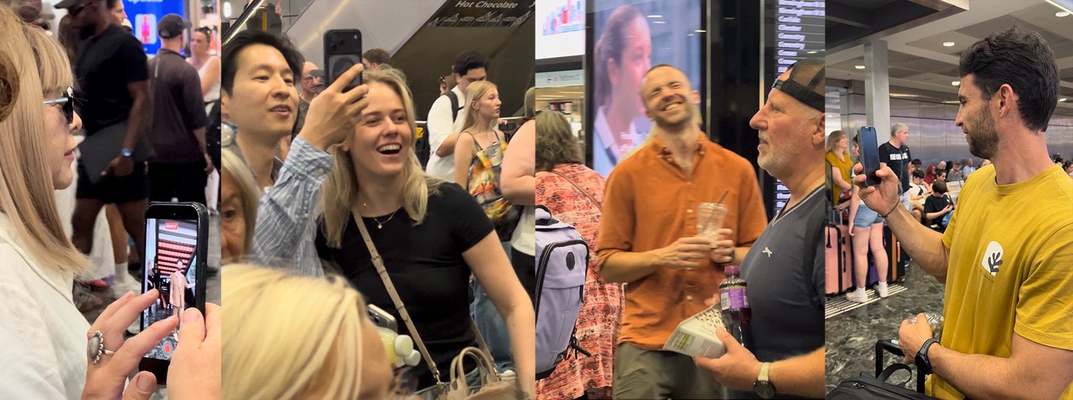 Singing in public!